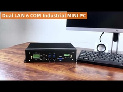 Intel Core I7 Industrial Fanless PC 1165G7 Mini PC con doppia Ethernet Hexa COM