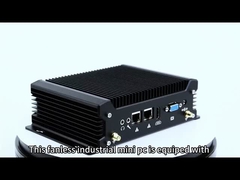 Intel Core Series Processor Industrial Fanless Computer Mini PC con doppia LAN doppia COM