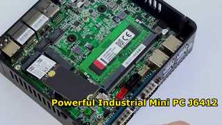Intel Celeron J6412 Industrial Mini PC 4 Core 4 Thread con doppia LAN doppia COM