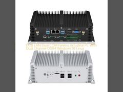 PC industriale Fanless Dual LAN Dual COM Win10 Linux