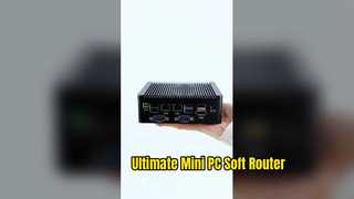 Mini PC industriale con processore Intel AlderLake N100 doppie porte LAN 4 porte seriali