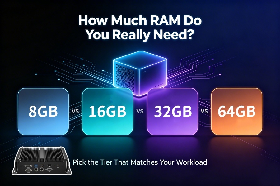 Ultimi blog aziendali su 8GB vs 16GB vs 32GB vs 64GB Mini PC: How Much RAM Do You Really Need?