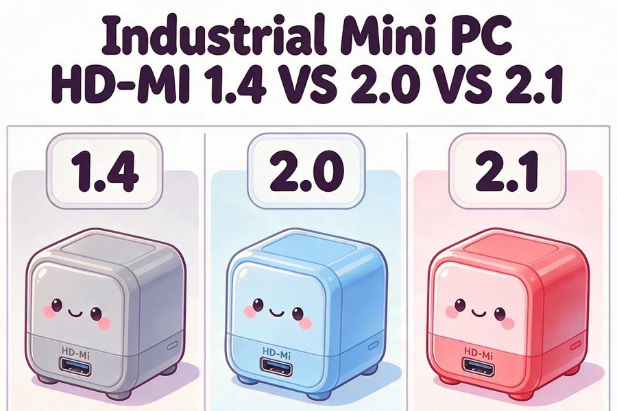 Ultimi blog aziendali su Industrial Mini PC HD-MI 1.4 VS 2.0 VS 2.1: Display Interface Comparison for 4K 8K Industrial Monitoring