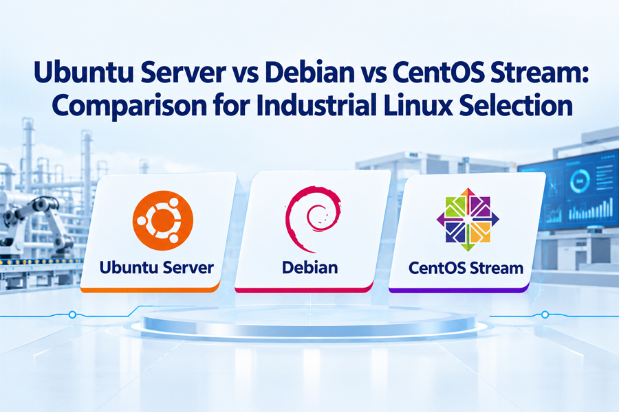 Ultimi blog aziendali su Ubuntu Server vs Debian vs CentOS Stream: Comparison for Industrial Linux Selection