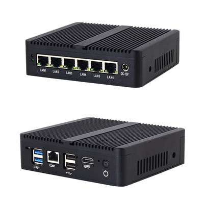 comprare Celeron J6412 6GbE LAN Firewall Mini PC con MSATA SSD 32GB RAM Router nero Firewall online manufacture