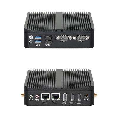 comprare Intel N100 Industrial Fanless PC con telaio nero Triple Display Port per industriali online manufacture