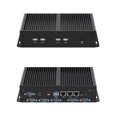 comprare PC industriale con Intel Celeron J6412 16GB RAM tre Ethernet e raffreddamento senza ventole online manufacture