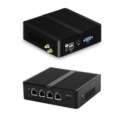 comprare Fanless Firewall Mini PC Router With Celeron N2830 DDR3 8GB RAM Aluminum Chassis online manufacture
