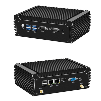 comprare Mini PC industriale senza ventola Intel Core i3 7100U 16 GB con 2 LAN 2 COM online manufacture