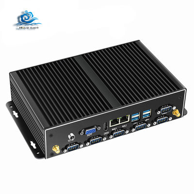 comprare Fanless Industrial PC with 6*RS232/485 and 8*USB Ports Featuring Intel Core i5 4200U Processor fabbricazione online