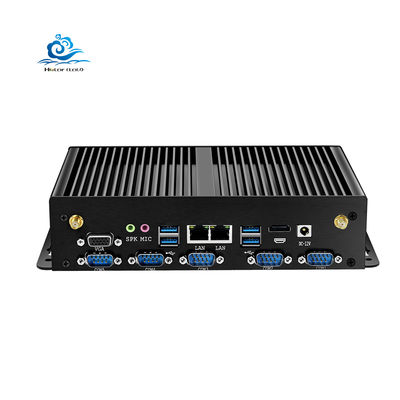 comprare PC Industriale HLY J1900 con 8 Porte USB 3G/4G LTE e Dimensioni Compatte 235x137x55mm Computer Embedded Fanless fabbricazione online