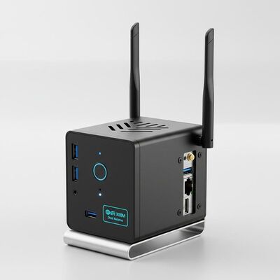 comprare Sistema desktop compatto con grafica integrata Intel Iris Xe, dotato di WiFi 300M con doppie antenne, ideale per l'informatica d'ufficio e una connettività senza interruzioni fabbricazione online