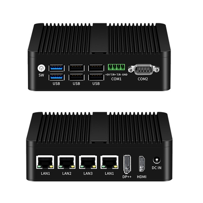 Acquistare Intel N100 Processore Mini Computer industriale senza ventole Dual COM DDR4 RAM 4LAN fabbricazione online