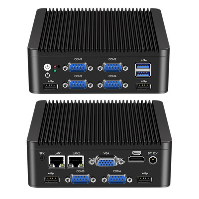 Acquistare Intel N5000 J4125 4 Core Mini PC con doppia LAN 6 COM e DDR4 fino a 8G fabbricazione online