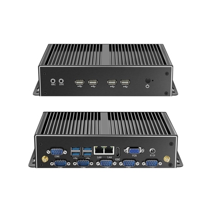 Acquistare HLY Fanless Industrial Mini PC con Intel Core i5 4200U Dual Gigabit Ethernet e porte RS232 fabbricazione online