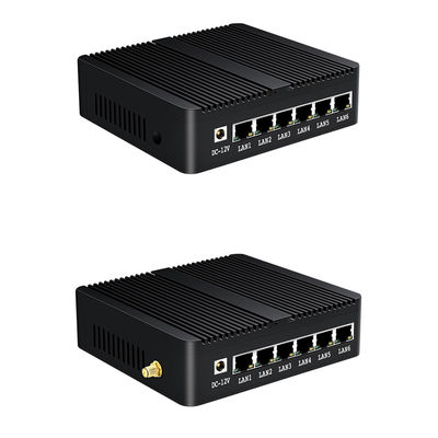 6 Gigabit Ethernet RJ45 J1900 Firewall Router Ubuntu Desktop Router con WiFi