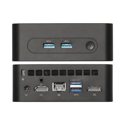 Intel DDR4 Mini PC portatile con ventilatore di raffreddamento WiFi Dual HD Supporta Display 4K