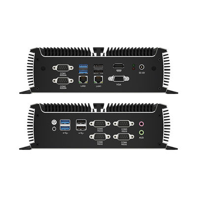 Intel Core i5 5200U Fanless PC con Dual LAN 6 COM e DDR4 RAM fino a 32G