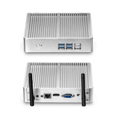 Intel Celeron e Core Fanless Mini PC Con DDR3 RAM 8GB Supporto Dual Screen Display