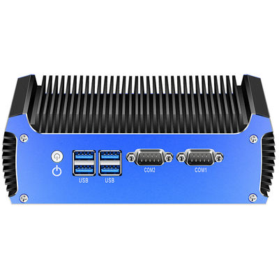 Dual LAN Dual COM Intel Mini PC senza ventole con RAM DDR3 fino a 8 GB Linux e mSATA