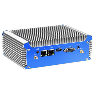 PC industriale senza ventole della serie Intel con 2LAN 2COM e supporto a doppio schermo