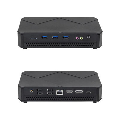 Intel Core i5 Series Black Mini PC con doppio M.2 SSD 2280 doppio ventilatore di raffreddamento stabile