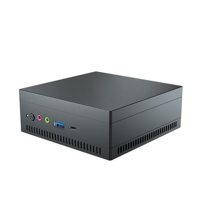 AMD Athlon Gold 3150U Mini PC nero con telaio in lega di alluminio per ufficio domestico