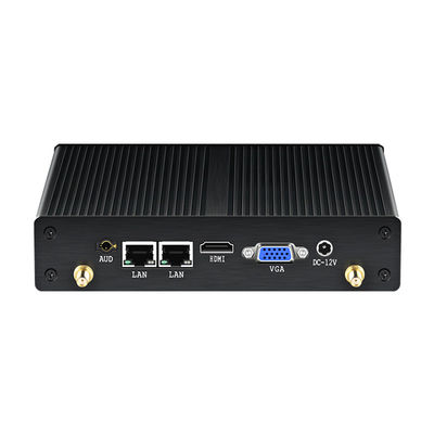Intel Celeron Industrial Fanless PC con Dual LAN Dual COM DDR3 8GB di memoria