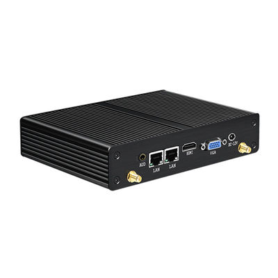 Intel Pentium PC industriale senza ventole con telaio nero mSATA SSD Storage e HDMI
