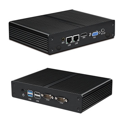 Intel Pentium Celeron Industrial Fanless Mini PC Supporta la personalizzazione ODM OEM