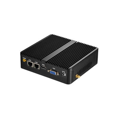 Mini PC industriale senza ventole con processori Intel Celeron Dual LAN Dual COM