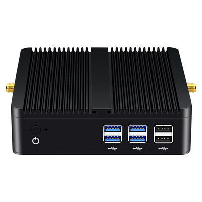 DDR3 RAM Fanless Mini PC Intel Processori Mini Desktop Computer Chassis in alluminio