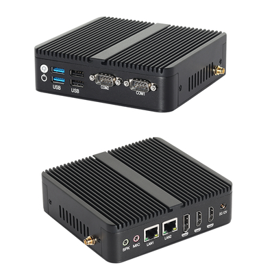 Processore Intel Celeron J6412 con 16GB di RAM DDR4 e 2 PC Fanless Industriali HD