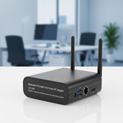 Bluetooth 40 Small Form Factor PC offrendo adattatore 12V 24A connettività wireless e prestazioni per ambienti di ufficio