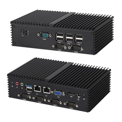 Intel Celeron J1900 Processore PC senza ventole DDR3L 8GB con 7COM 2LAN PC industriale
